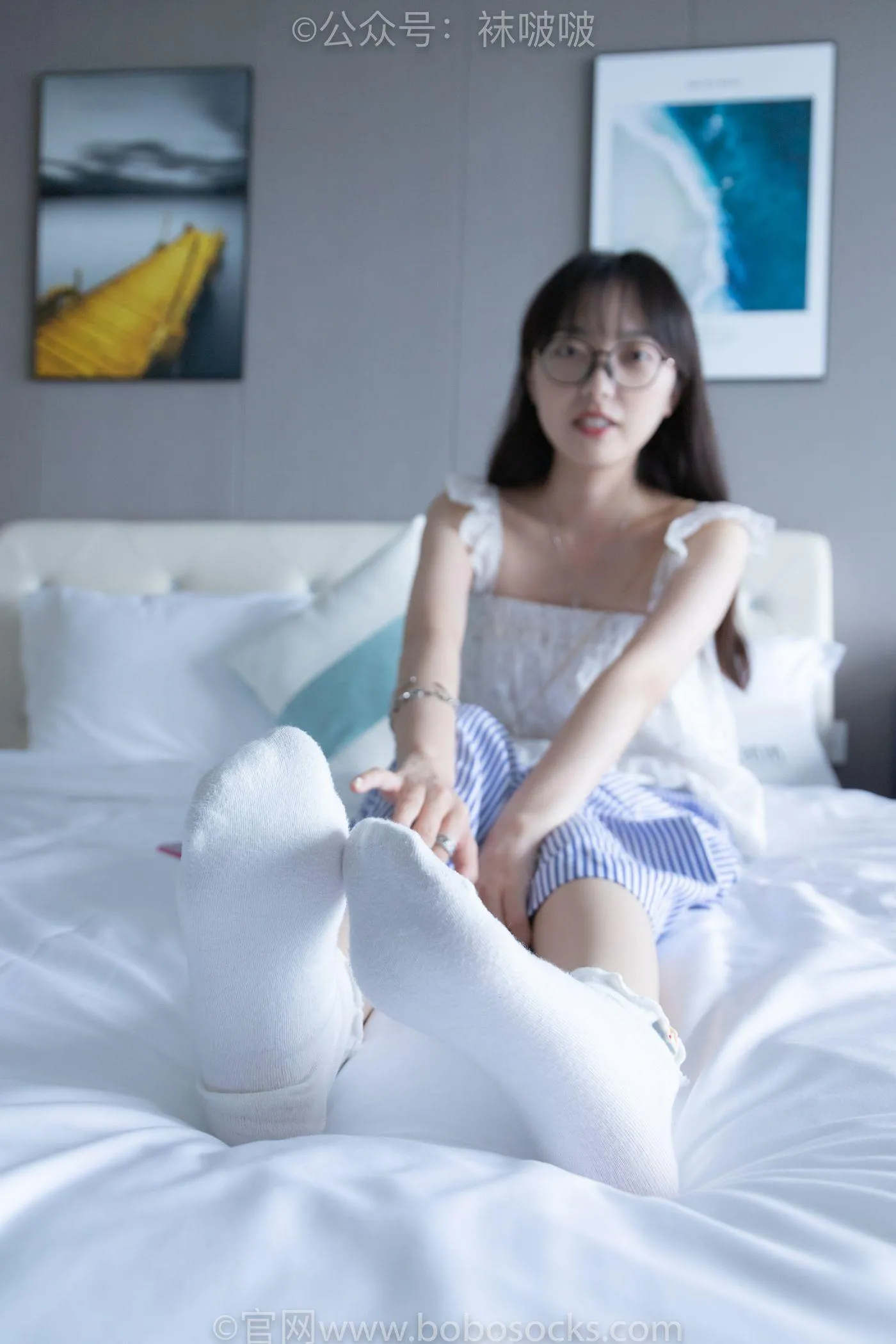 [BoBoSocks袜啵啵]NO.027 稚予- vans、白色棉袜、肉丝 [136P]插图7